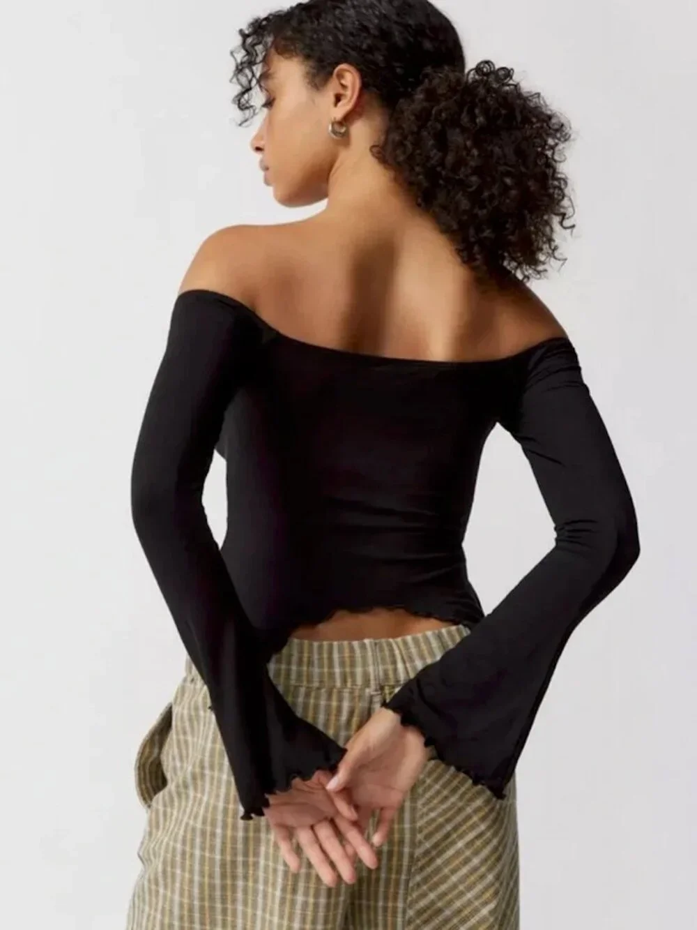 Urban Outfitters Cadence Cinched Flyaway Top XS EXCELLENT CONDITION - Picture 2 of 5